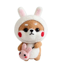 Load image into Gallery viewer, Wool Felting Kit Diy Handmade Cute Animals Doll Tool Set Craft Felting Material Bag