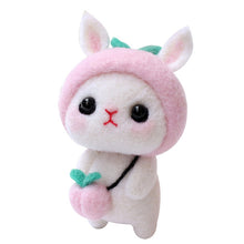 Load image into Gallery viewer, Creative Rabbit Animal Handmade Toy Doll Wool Felt Poked Kitting Non-Finished DIY Wool Felting Package