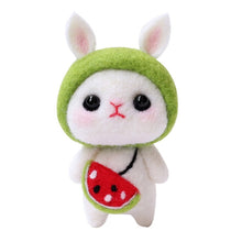 Load image into Gallery viewer, Creative Rabbit Animal Handmade Toy Doll Wool Felt Poked Kitting Non-Finished DIY Wool Felting Package