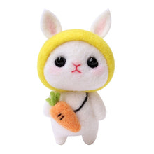 Load image into Gallery viewer, Creative Rabbit Animal Handmade Toy Doll Wool Felt Poked Kitting Non-Finished DIY Wool Felting Package