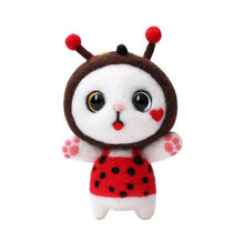 Load image into Gallery viewer, Handmade Toy Animal Doll Wool Felt Poked Kitting Non-Finished DIY Wool Needle Felting Package Set