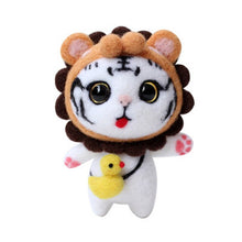Load image into Gallery viewer, Handmade Toy Animal Doll Wool Felt Poked Kitting Non-Finished DIY Wool Needle Felting Package Set